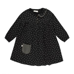 Robe Nael velours pois