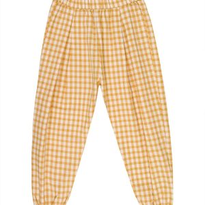 Pantalon Adam vichy camel