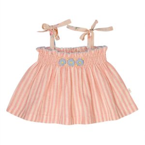 Top Annette rayé rose