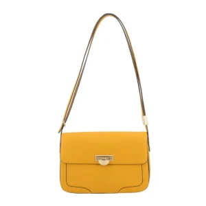 Auteuil | Grand Sac porté travers safran