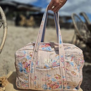 Sac wee-end / sac à langer fleur