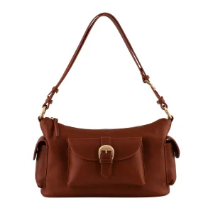 Scoop - porté épaule cognac