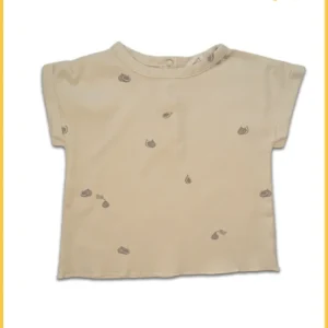 T-shirt Bama Petites Figues Ecru - 2nde Main