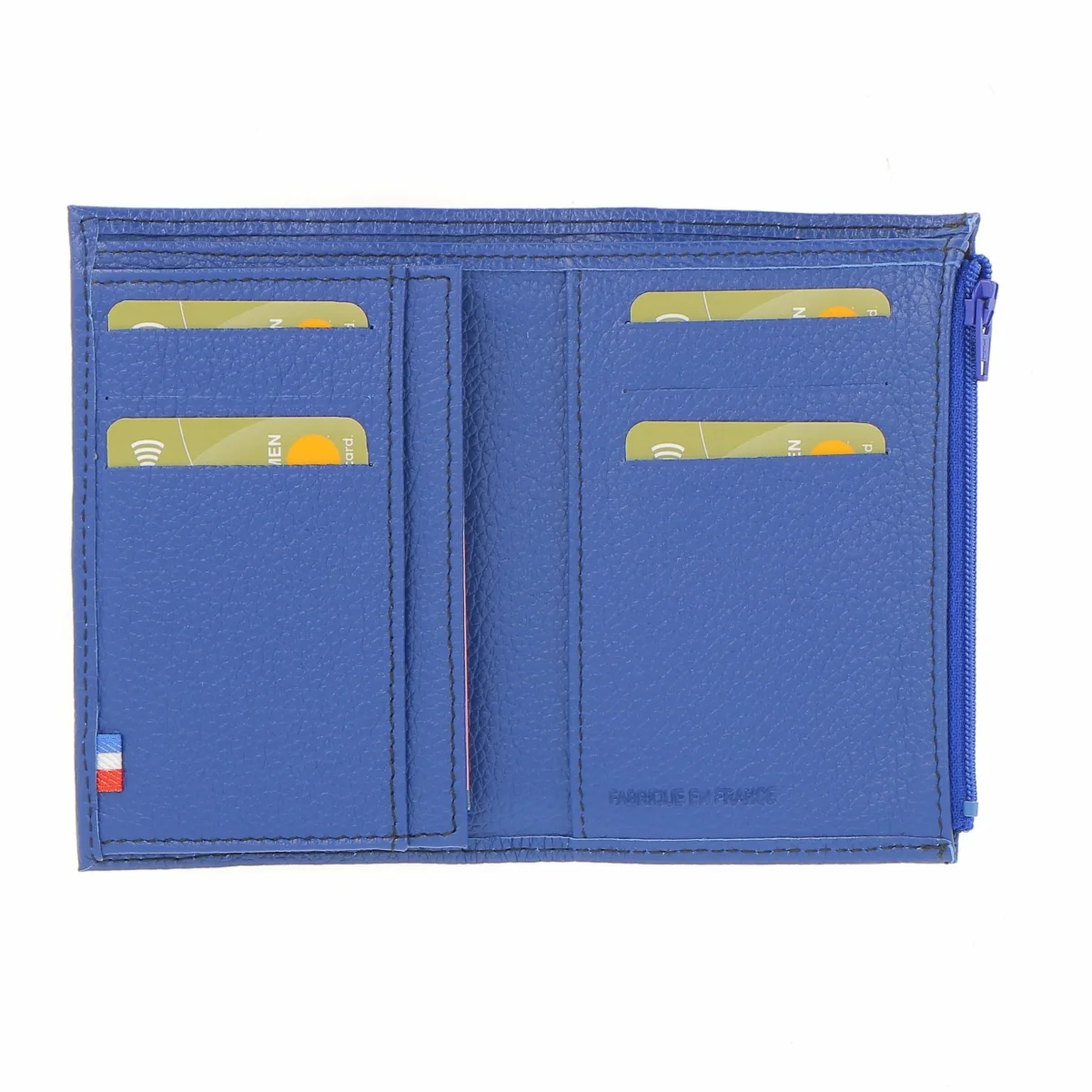 Portefeuille Compact - Bleu – Image 3