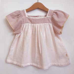 Top Elda rose poudré (COTON ORGANIQUE)