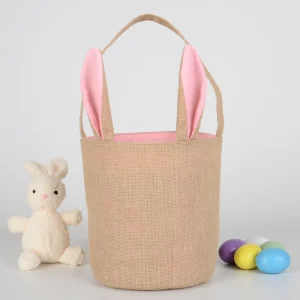 Panier en Jute de pâques Jute Oreille de Lapin