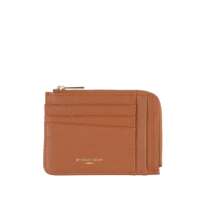 Club - Porte monnaie/carte plat camel