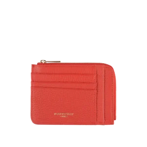 Club - Porte monnaie/carte plat rouge vif