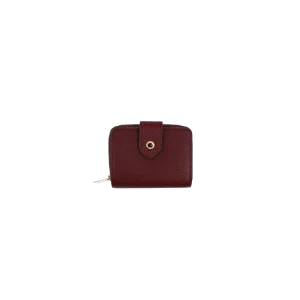 Club | Porte monnaie à rabat bordeaux