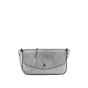 Club | Sac pochette argentée