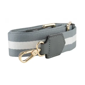 Bandoulière| Rayures gris bleu