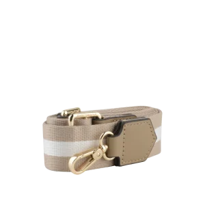 Bandoulière | Rayures Taupe