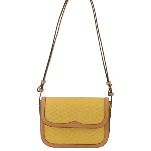 Waves - Petit sac à rabat jaune