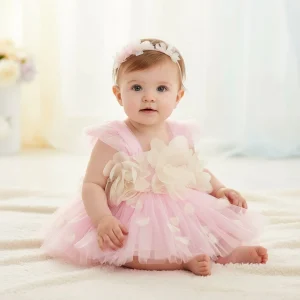 Barboteuse bébé bouquet de fleur