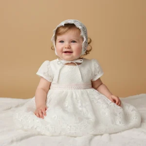 Robe de baptême bébé fille