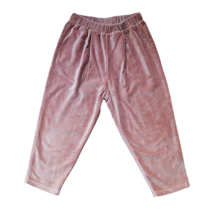 Pantalon ADAM velour rose
