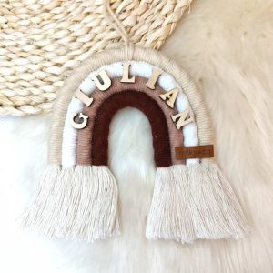 Arc en ciel en beige marron