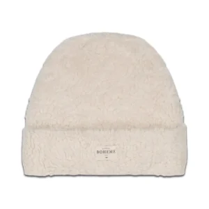 Bonnet en Coton Bio Beannie Mouton Ecru