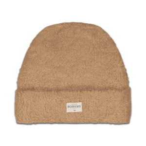 Bonnet en Coton Bio Beannie Mouton Golden Bear Marron