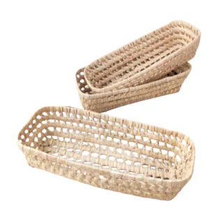 Petit panier rangement en feuilles de palmier