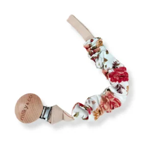 Attache tétine fleurs