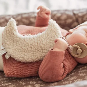 Attache tétine Lune nougat