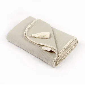 Lange mousseline beige