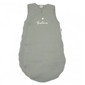 Gigoteuse personnalisée vert gris