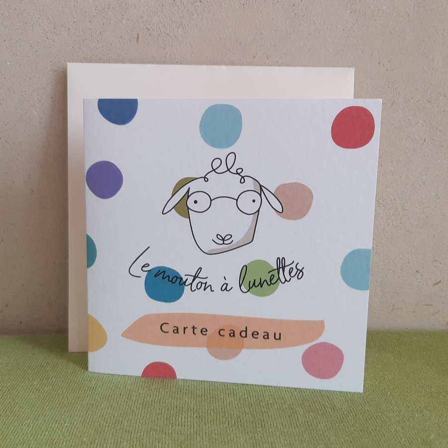 La jolie Carte Cadeau en papier - Le Mouton à Lunettes – Image 2