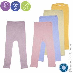 Leggings coton laine et soie pour enfant - COSILANA