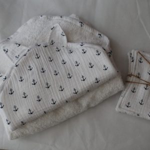 Cape de bain bébé fille/garçon et ses lingettes
