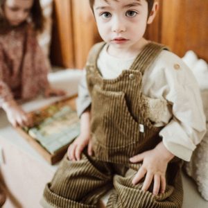 Salopette Ida velours camel