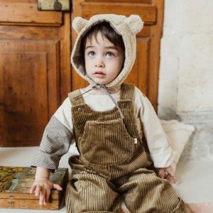 Bonnet Ourson moumoutte beige