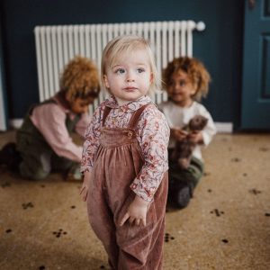 salopette Gaby velours rose