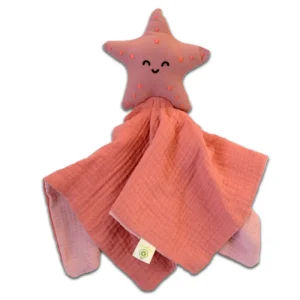 Doudou en Coton Bio Etoile de Mer Rose