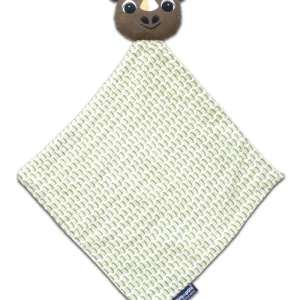 Doudou en Coton Bio Rhinocéros Vert