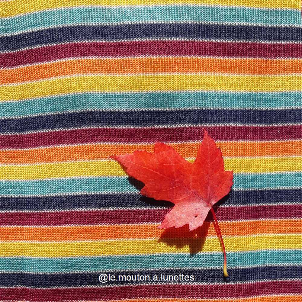 T-shirt multicolore laine et soie manches longues enfant - ENGEL NATUR – Image 4