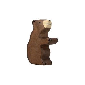 Petit ours assis en bois - Holztiger