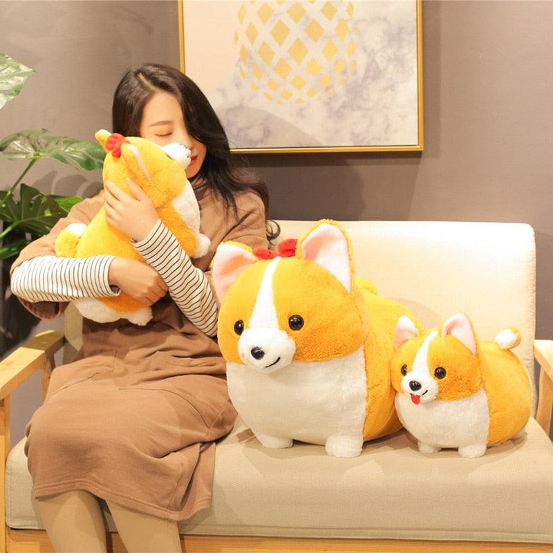 Peluche adorable chien Corgi pour enfant – Image 7