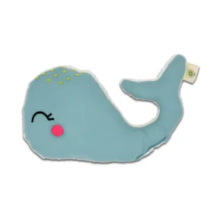 Hochet en Coton Bio Baleine Bleue