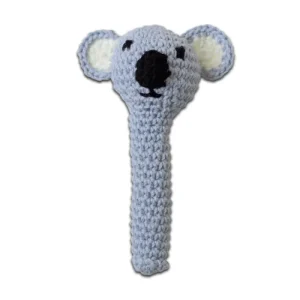 Hochet en Crochet Koala Bleu