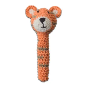 Hochet en Crochet Tigre Orange