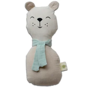 Hochet en Coton Bio Ours Blanc