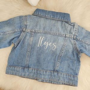 Veste jean personnalisée brodée