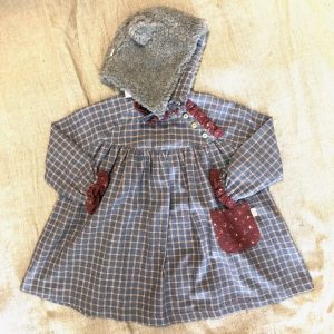 Robe Louise carreaux bleu