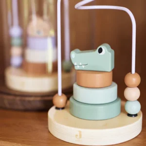 Tour d'empilage en Bois à Spirale - Jungle Jambo - Croco