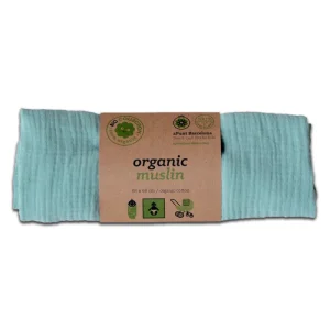 Lange en Mousseline Bio Bleu