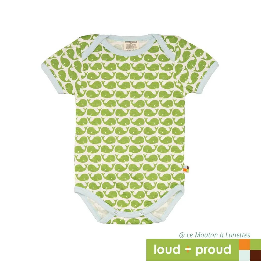 Body bébé en Coton Bio - motifs colorés et manches courtes - Loud and Proud – Image 7