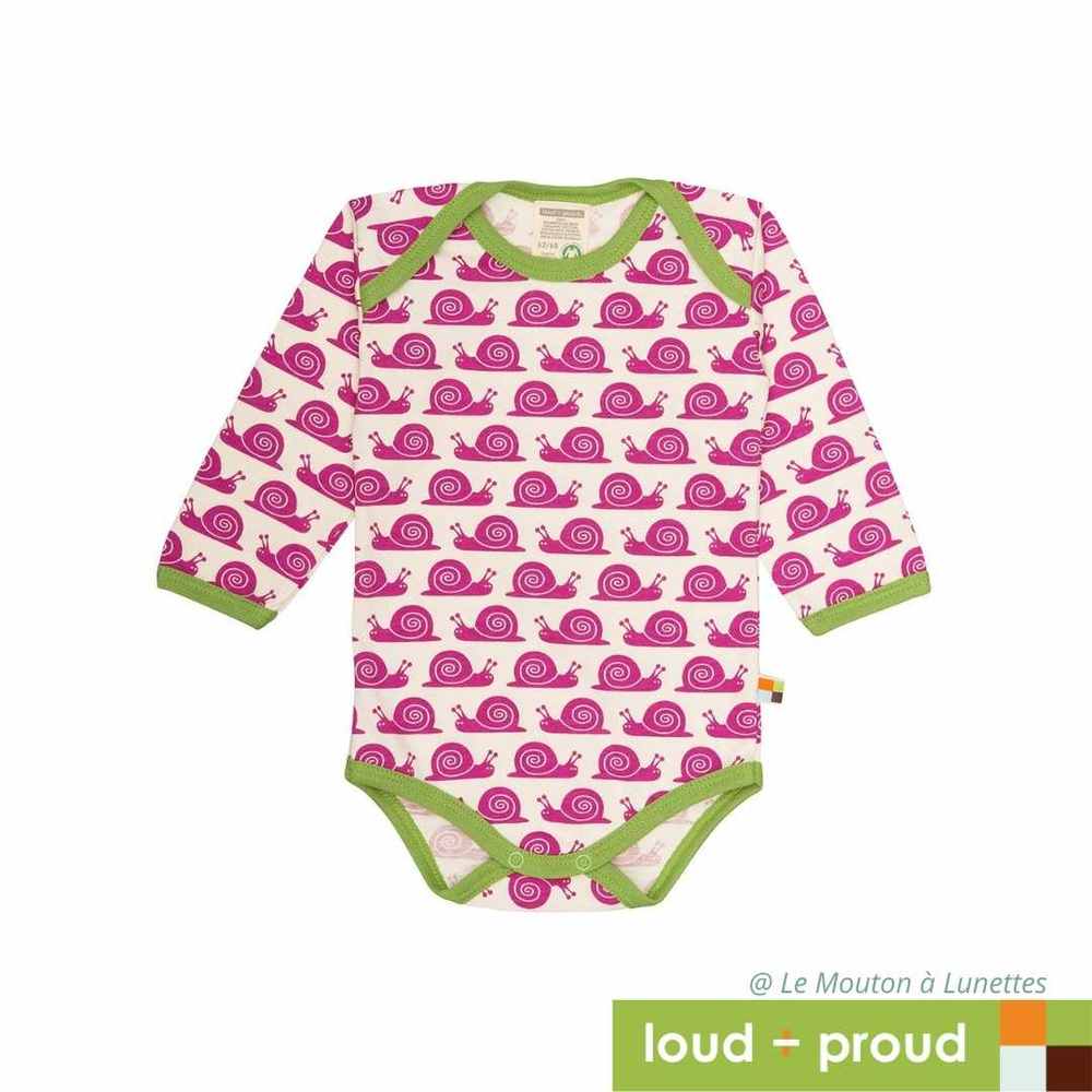 Body bébé en coton bio - motifs colorés et manches longues - Loud and Proud – Image 8