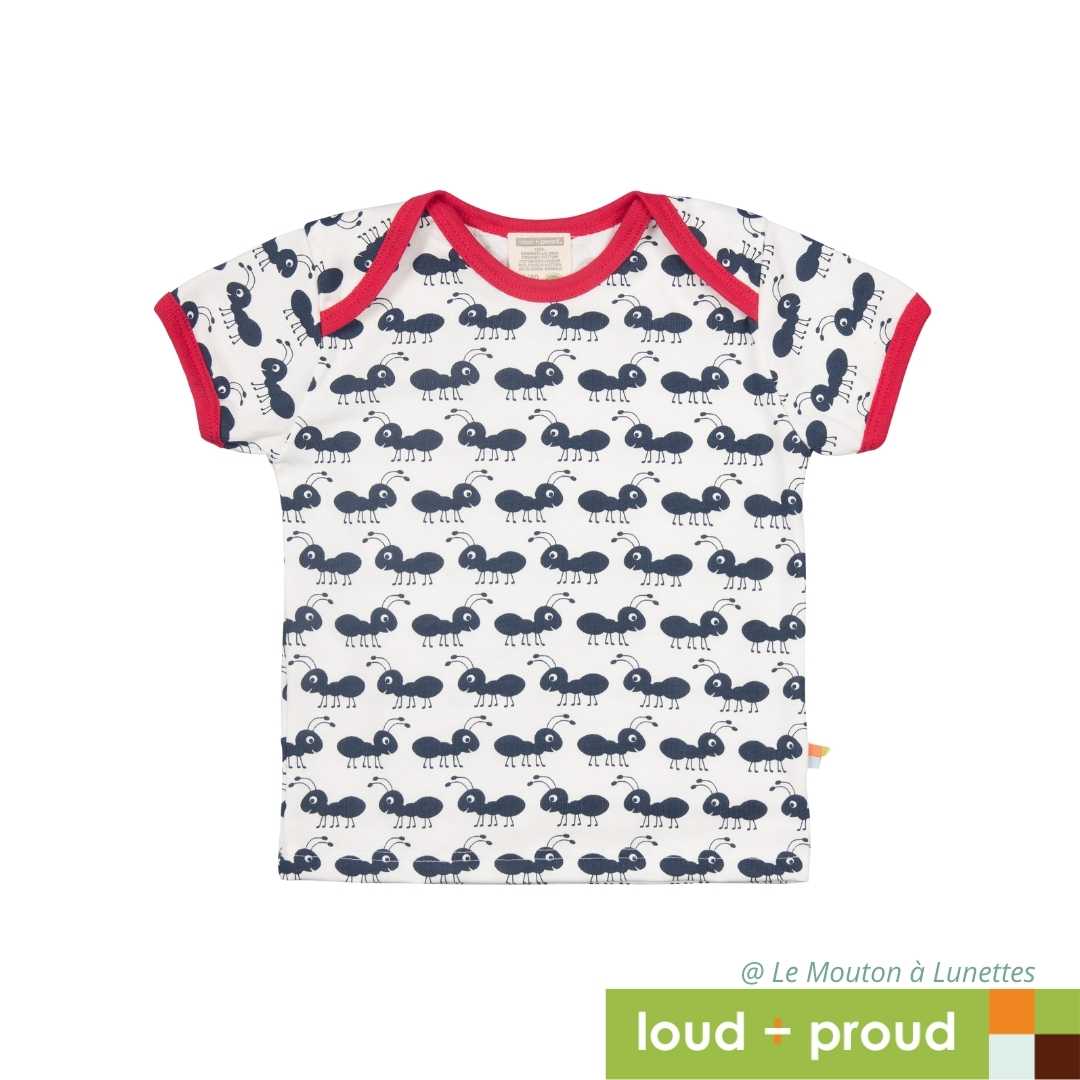 T-shirt enfant coton bio Loud and Proud - motifs colorés et manches courtes – Image 6